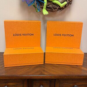 Louis Vuitton Orange Magnetic Gift Boxes (Lot of 4, Large)